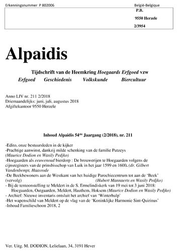 Kaft van Alpaidis 211